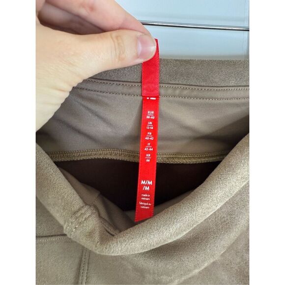 SPANX Faux Suede Shaping Leggings in Brown Size Medium M - Picture 9 of 14